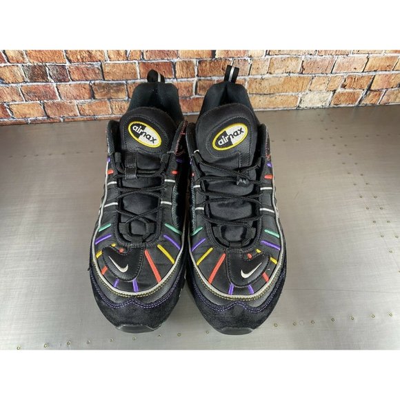 Nike Air Max 98 PRM Premium Martin Running Shoes Black Size 10.5 BV0989-023 - Picture 4 of 10